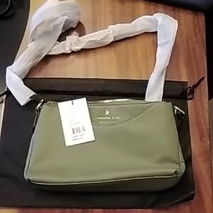 London Fog Sage Green Crossbody Bag